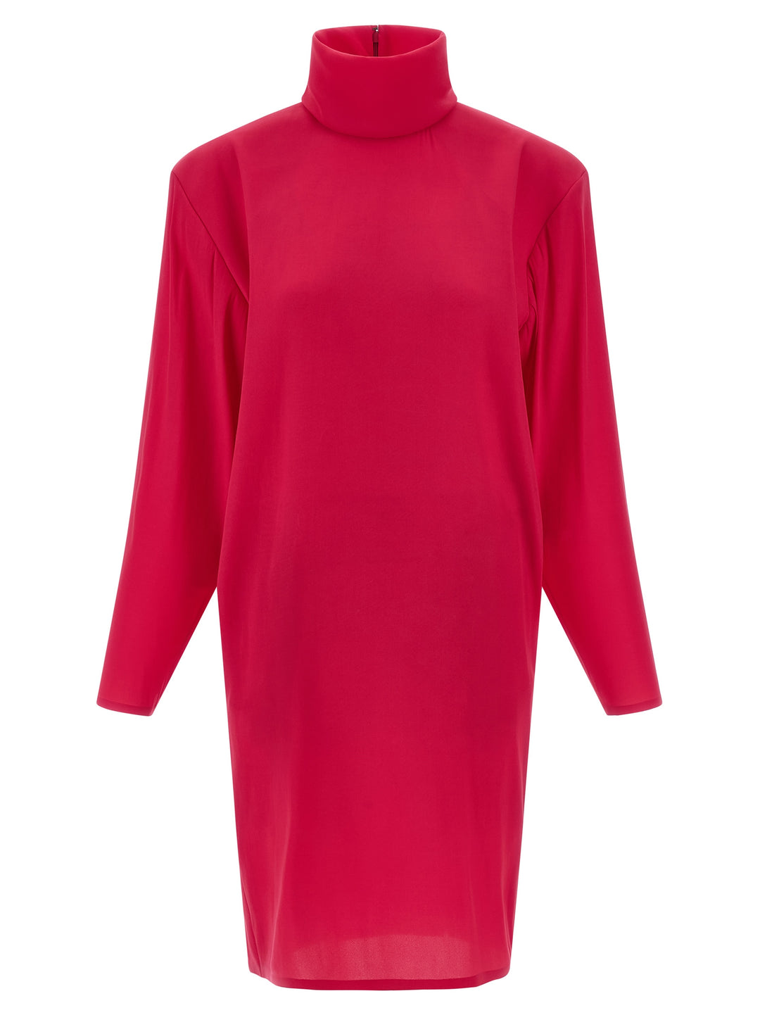 Saint Laurent Structured Shoulder Dress Dresses - Fuchsia | 920aac51f24ea2585c0a117e8c07ba498f471f2d