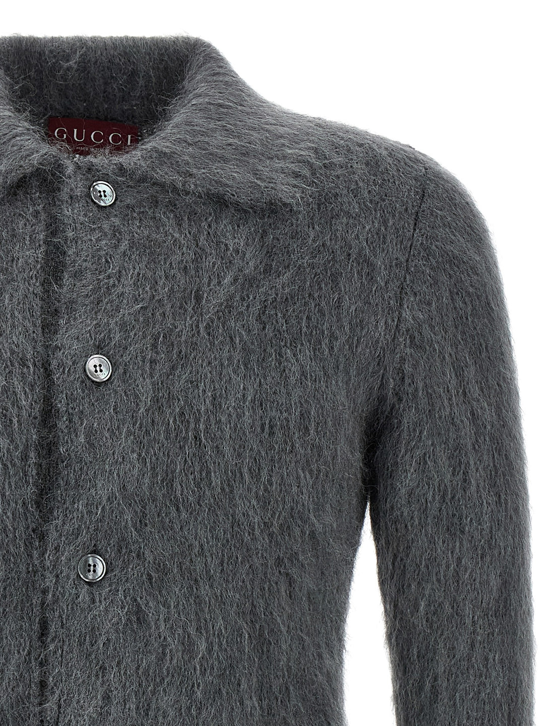 Gucci Mohair Wool Cardigan Sweaters and Cardigans - Gray | 0a0d0dd7608d1323c22dcd7213eaa648bf9ee170