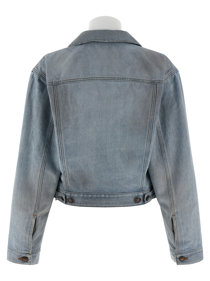 Balenciaga Double Layer Jacket Puffer Jackets - Light Blue | 7b790b2a4aede57f4d0aef448be0a40e7b12a893