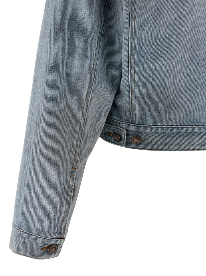 Balenciaga Double Layer Jacket Puffer Jackets - Light Blue | d96c78d77678983e95df2af77219b17bbf642067