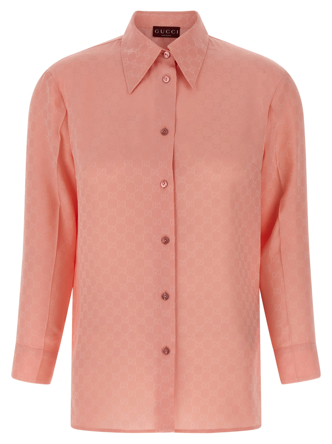 Gucci Gg Silk Shirt Shirt and Blouse - Pink | bc681f5e8cd6fcabb055905c90638cdc89909e10