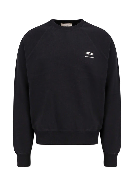 Organic Cotton Sweatshirt With Printed Logo On The Front