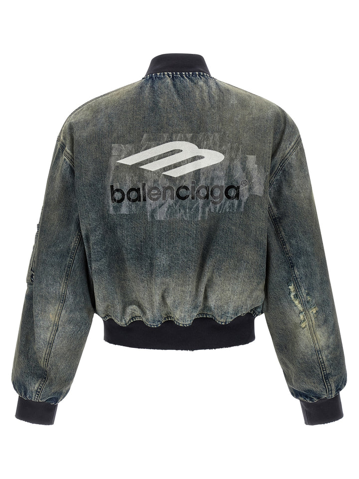 Balenciaga Bomber Standard Puffer Jackets - Gray | 9006c35bc1cde97fe5225bc185700977767eacc9