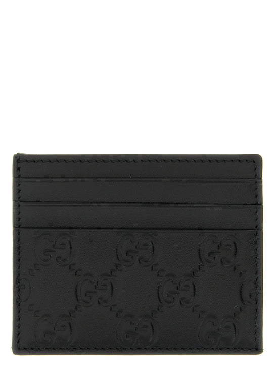 Gg Emblem Wallets And Card Holders Black
