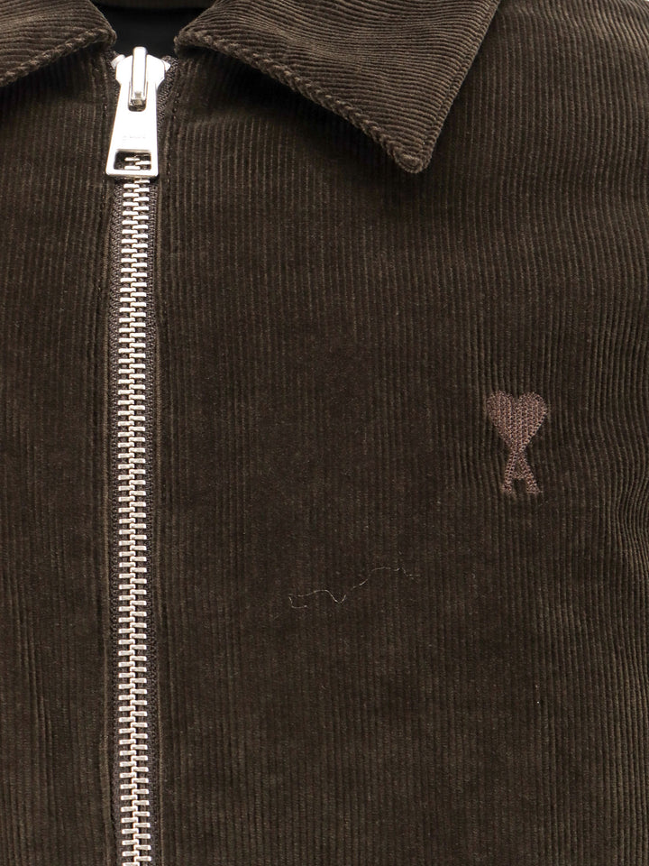 Ami Paris Jackets - Brown | a814703766e13eb6a94dfbfea1b4a2a87754ab9b