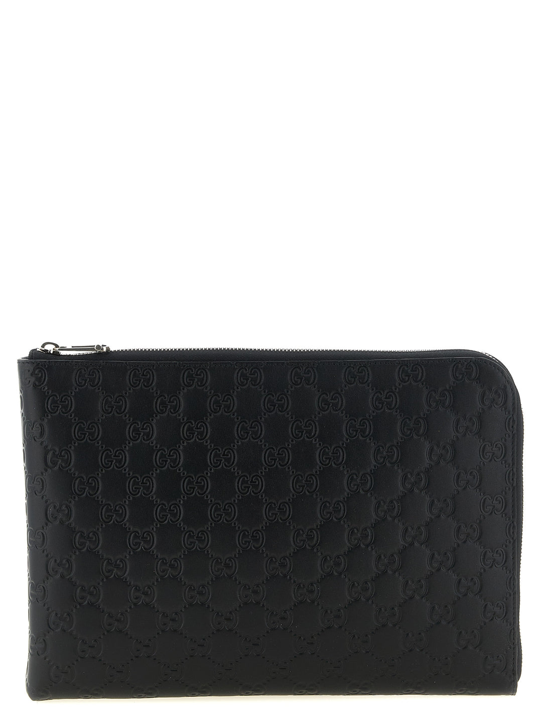 Gucci Gg Emblem Clutch - Black | cb61c4fdfb3ae683fc2d3032232e531134cf0f1e