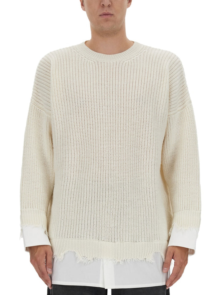 MM6 Maison Margiela Sweaters - White | Wanan Luxury