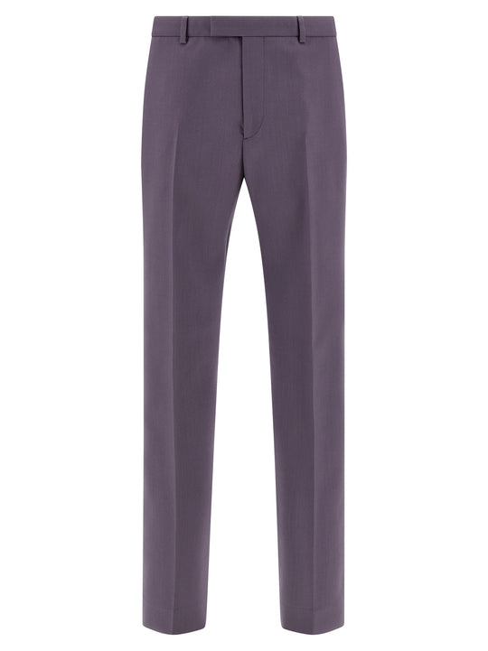 Tailored Trousers Pants Purple