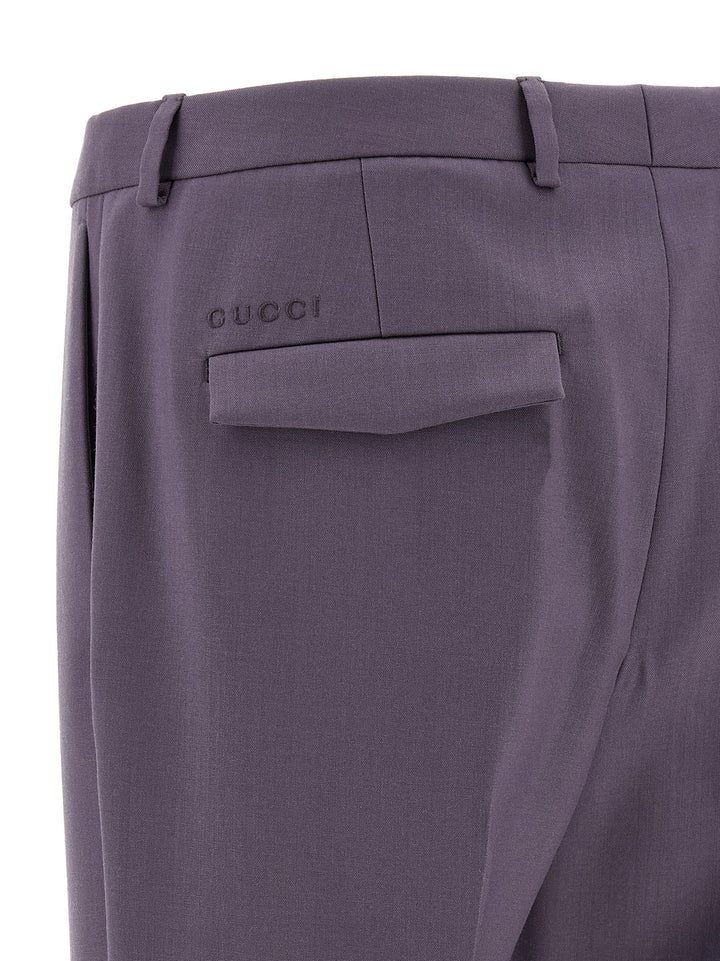 Gucci Tailored Trousers Pants - Purple | 0c8c59fc418d15e55b4cf3dc243d77b67597596b