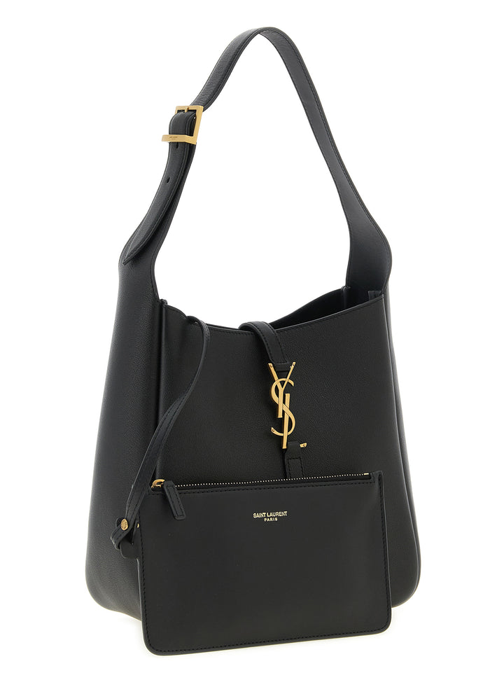 Saint Laurent Le 5 À 7 Shoulder Bags - Black | 2450c55b29e57a7215d1e44279ea067bbb7576fb