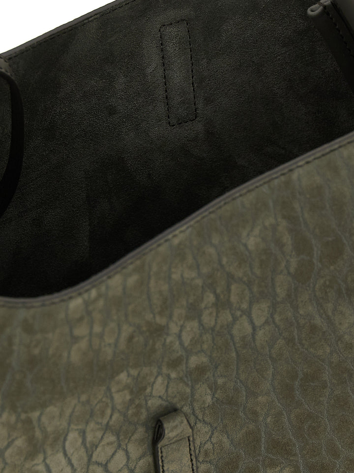 Saint Laurent Le 5 À 7 Shoulder Bags - Gray | 850538e6502078b179a59c8d8c5c213cefd95ca6