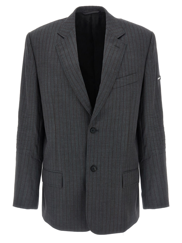 Balenciaga Wool Blazer - Gray | f34e311edb515d1f0a09f46be0edb62034dd999e