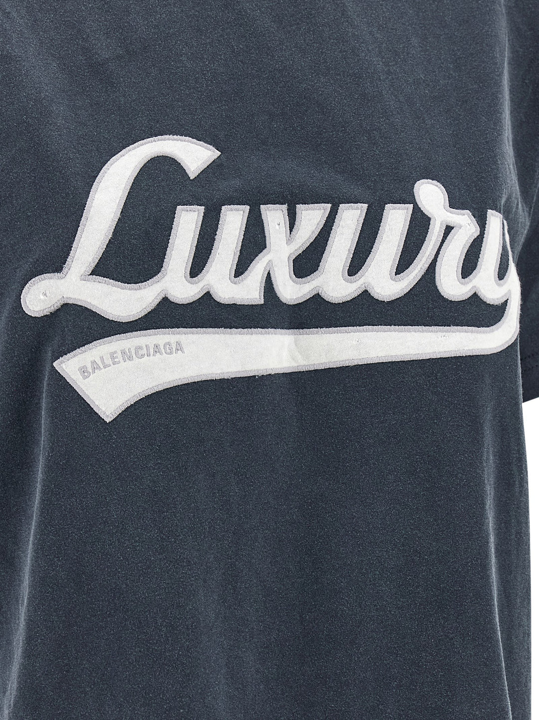 Balenciaga Embroidery T-shirt - Blue | 4843a11ff8d08d8ff4c5567eb012c1144e073a5d