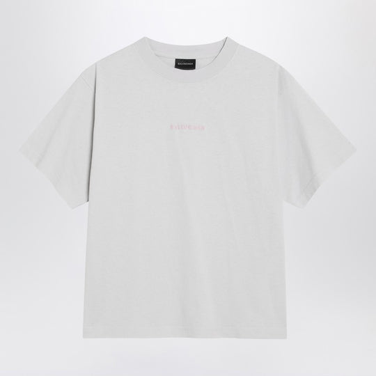 White Balenciaga Back Medium Fit T-Shirt