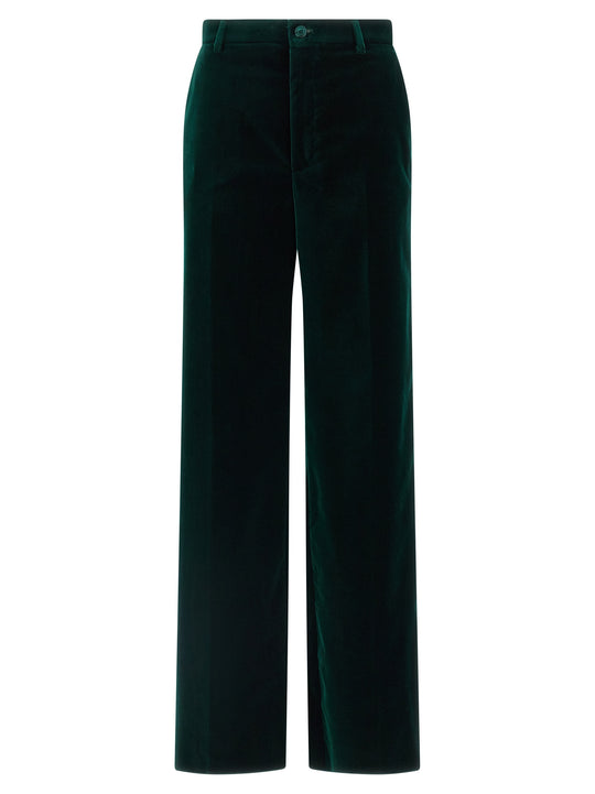 Velvet Pants Green