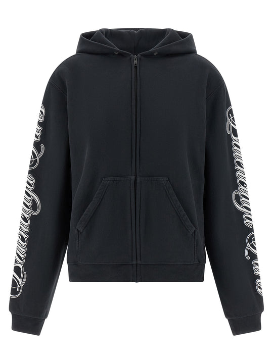 Cursive Sweatshirt Black