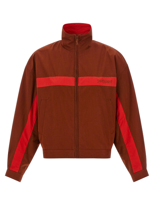 Saint Laurent Puffer Jackets Brown