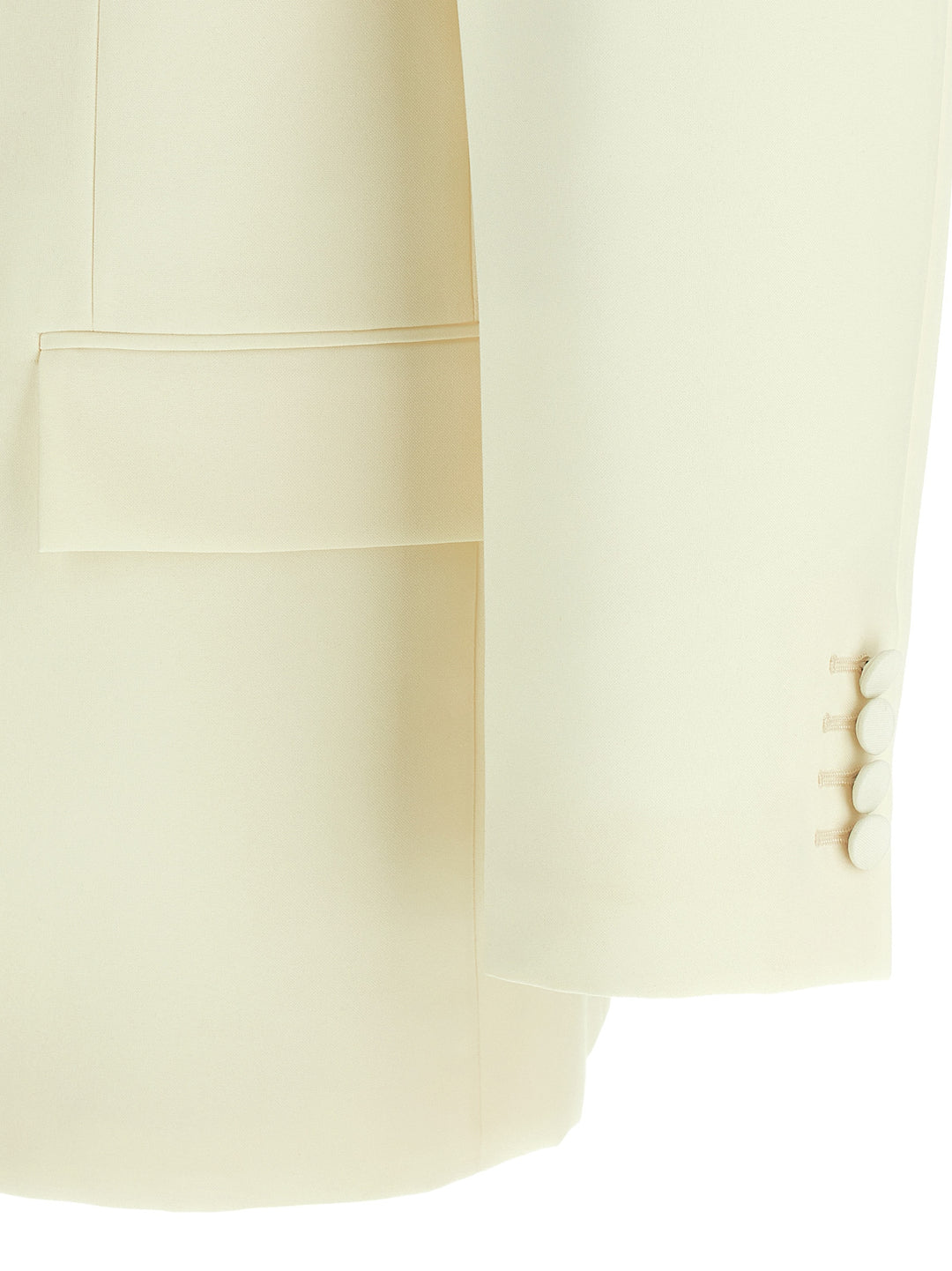 Gucci Double-Breasted Technical Panama Blazer - White | 3da788f29bf53d36fb7bd18428fc615f41efd490