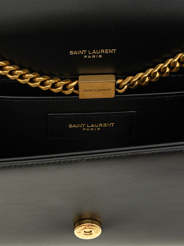 Saint Laurent Kate Crossbody Bags - Black | 21cb4a6c07be228af5393d9a57d84cbf077122ba