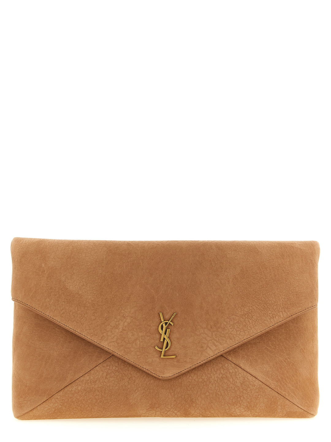Saint Laurent Envelope Clutch - Brown | a4515bb53fbc99f22c61a4bda7d254f2bb3f3f5a