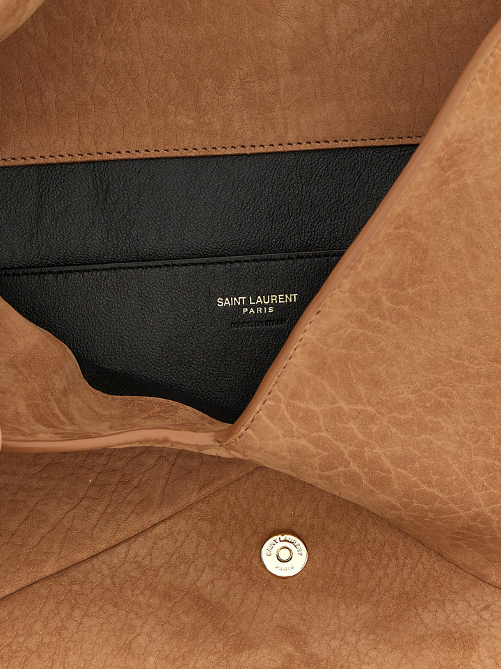 Saint Laurent Envelope Clutch - Brown | f4278a1f3d27e9a3a30df803ad96876836eacc2d