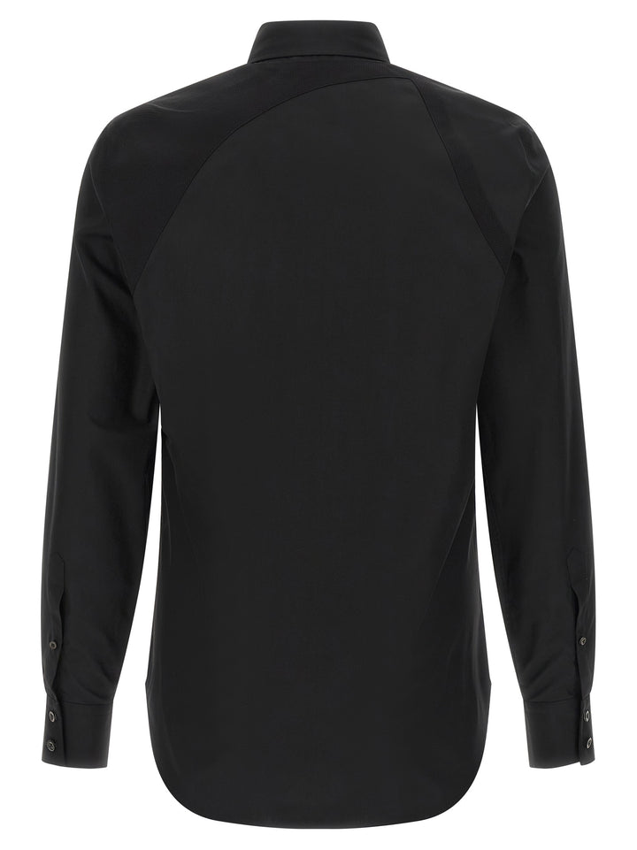 Mcqueen T Chain Harness Shirt and Blouse - Black | 05da1ac32c931443dd3e0020e8613e8184e13ce2