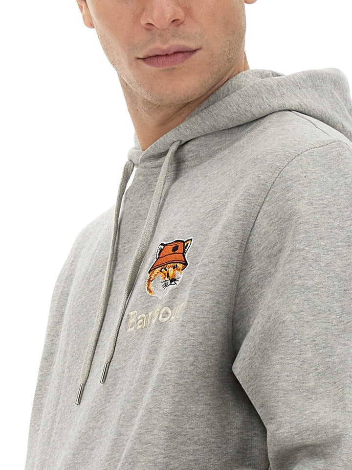 Maison Kitsuné x Barbour Sweatshirts - Grey | Wanan Luxury