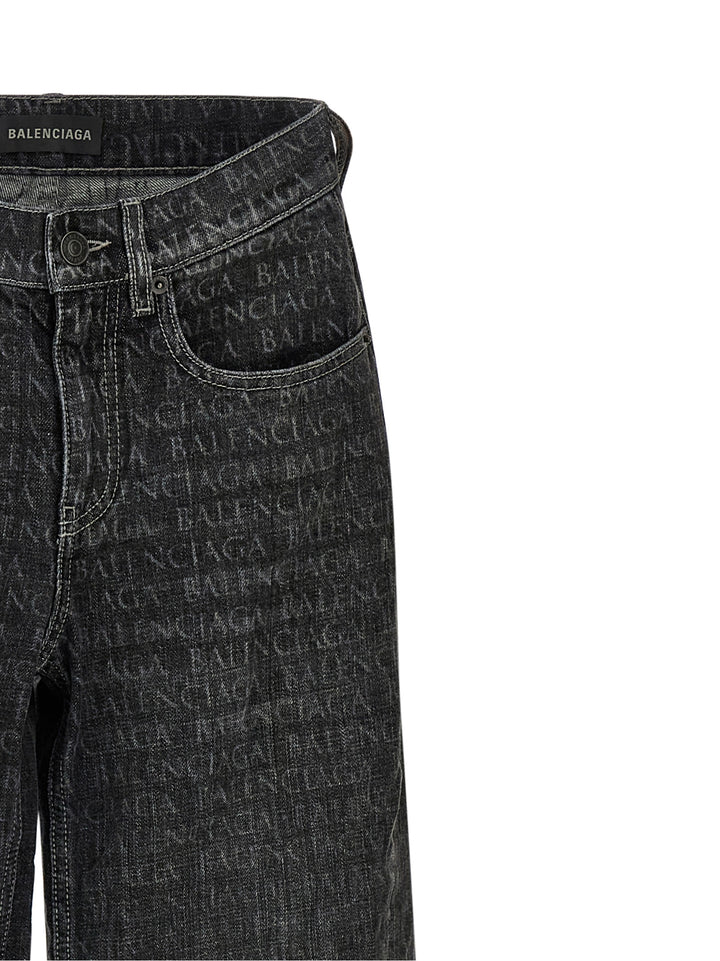 Balenciaga Wide Leg Jeans - Black | 52f27479fda231f151dd09c16b1f8797d51cf8f5