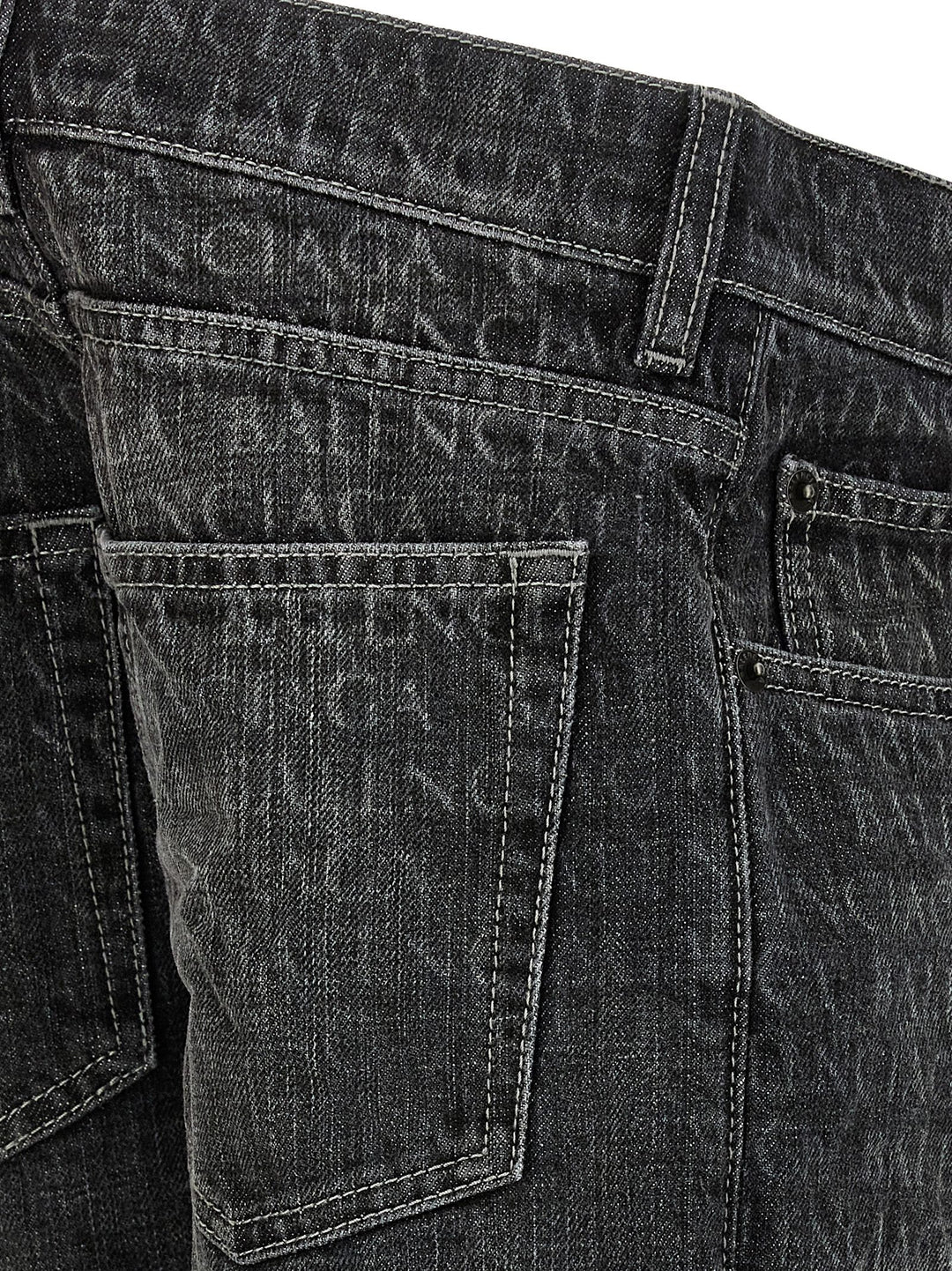 Balenciaga Wide Leg Jeans - Black | 936d25ac126c5cf0d624de37bf22589223981014