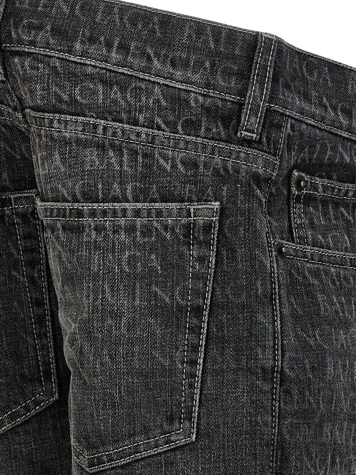 Balenciaga Wide Leg Jeans - Black | 936d25ac126c5cf0d624de37bf22589223981014