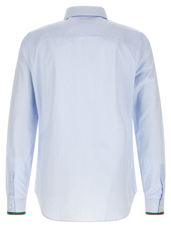 Gucci Striped Shirt Shirt and Blouse - Light Blue | 0c4797ff743c0537f514ff2196336d9a5dadc21d
