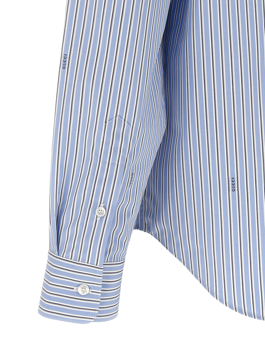 Gucci Gucci Fil Coupé Shirt Shirt and Blouse - Light Blue | 0289c1ea1913a541cd852849b23293c3e30eafb4