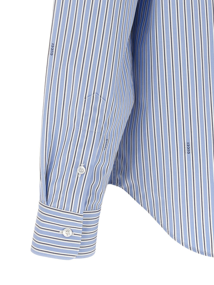 Gucci Gucci Fil Coupé Shirt Shirt and Blouse - Light Blue | 0289c1ea1913a541cd852849b23293c3e30eafb4