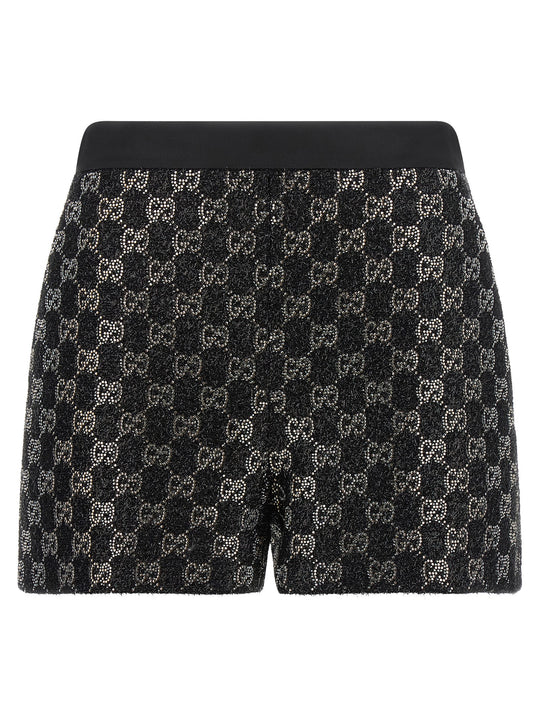 Gg Lamé Tweed Shorts Bermuda And Short Black