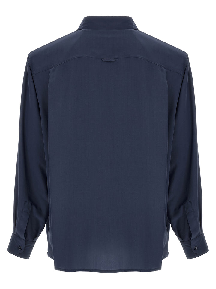 Saint Laurent Viscose And Silk Shirt Shirt and Blouse - Blue | 595728e21e0ef8d80d10a5652de5970db037b04d