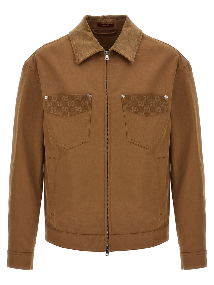Gucci Workwear Jacket Puffer Jackets - Brown | b29562735362c6d8a25367210ce620b2892e39ed