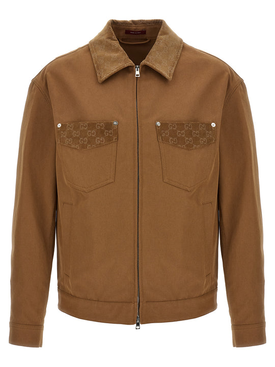 Workwear Jacket Puffer Jackets Brown