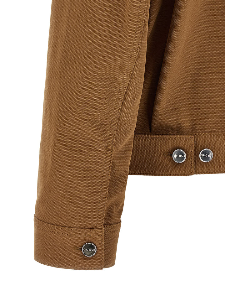 Gucci Workwear Jacket Puffer Jackets - Brown | 2f9b5fa1a98c2f2181f1e0dded3fa7e1bf372caa