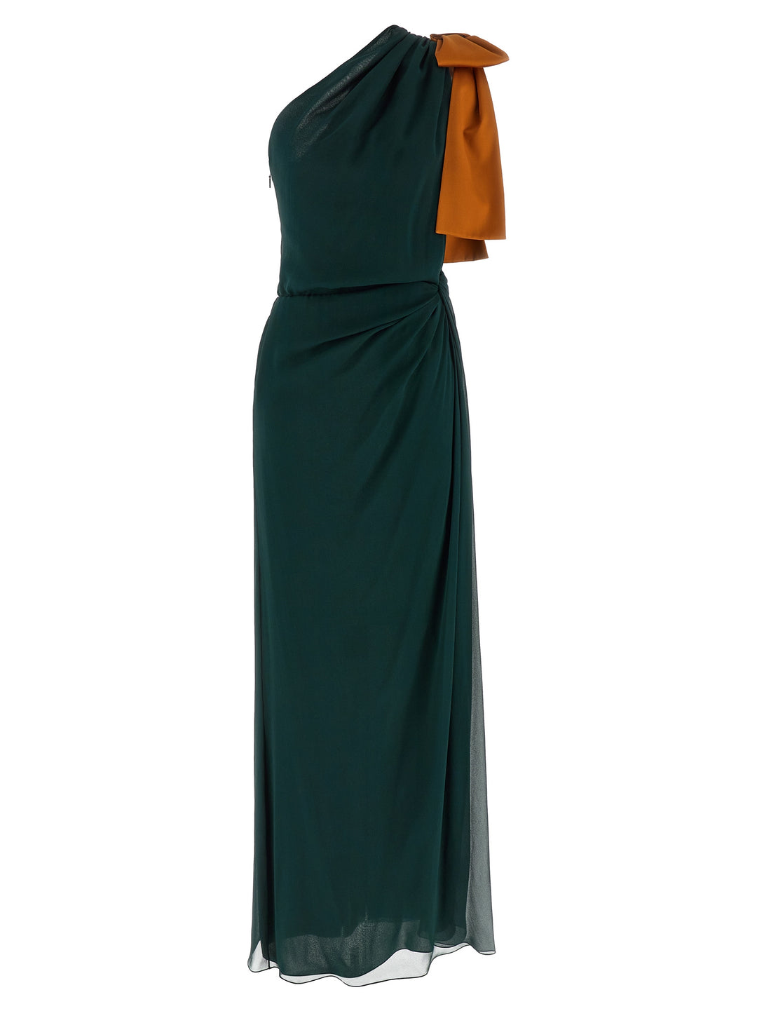 Saint Laurent One-Shoulder Dress Dresses - Green | b2ab80fe19996ce5015e691487273971dc91f616