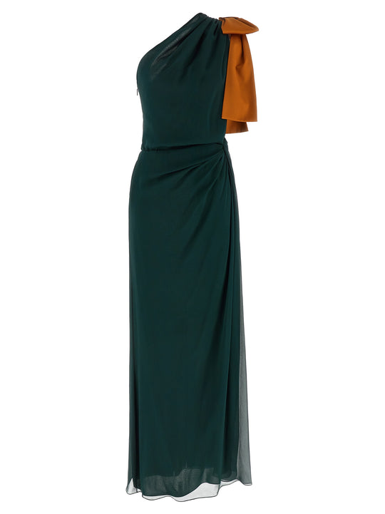 One-Shoulder Dress Dresses Green