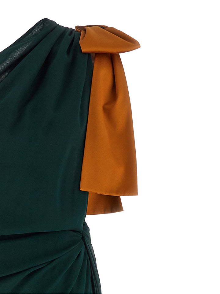 Saint Laurent One-Shoulder Dress Dresses - Green | ce73e1aa5beb89f33af7781a89a051fc054c6fa5