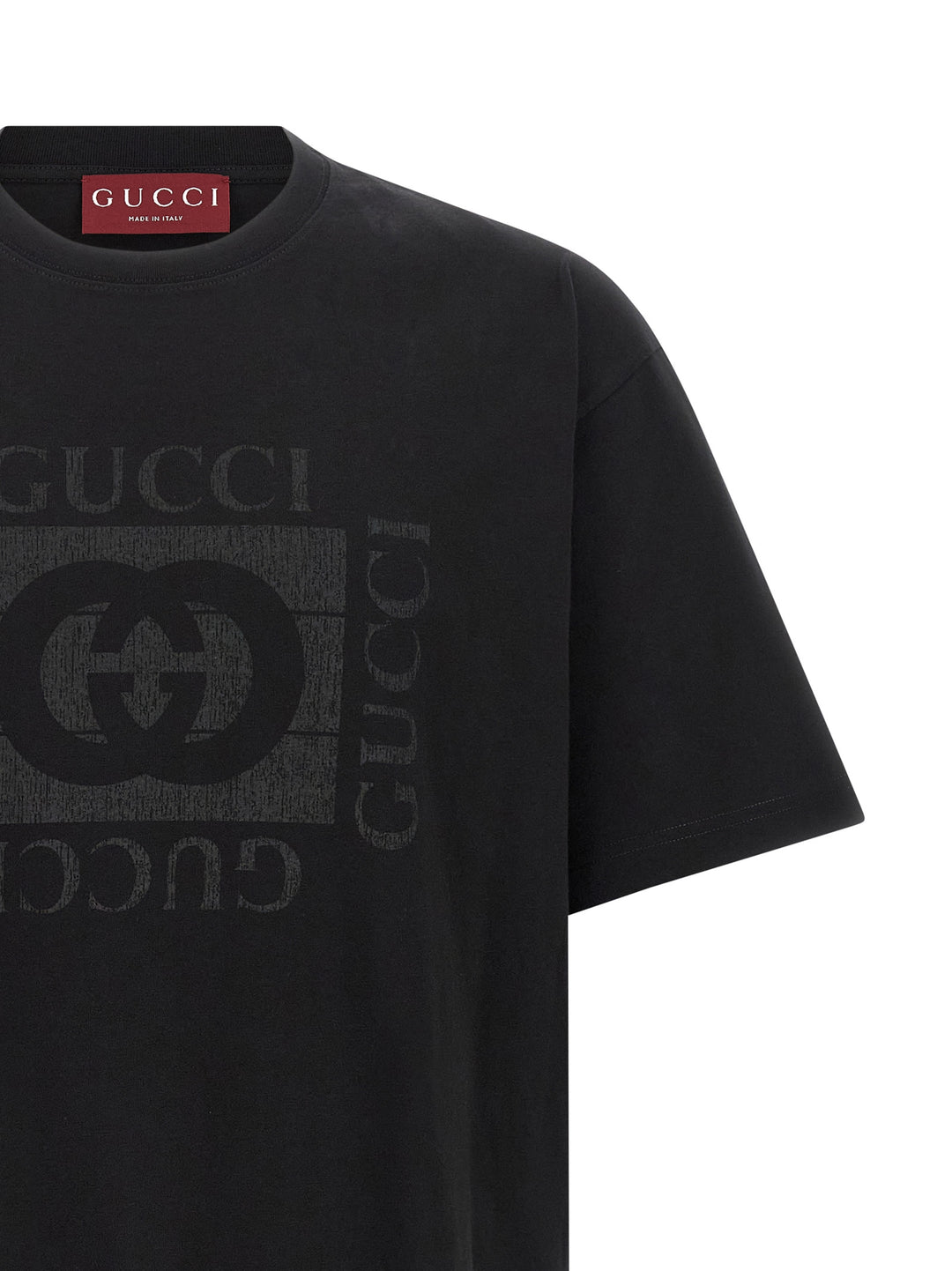 Gucci Gucci Incrocio Gg T-shirt - Black | aca86e1fb52395d7fb6c73fe2988cb4b654bcdf0