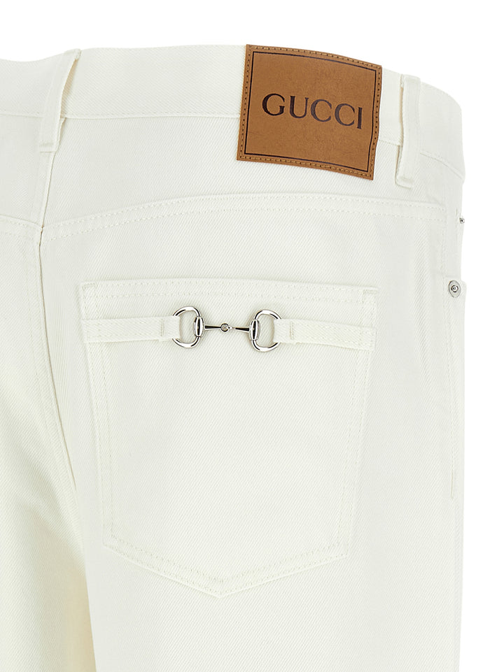 Gucci Morsetto Jeans - White | 7c66c0b5827b0d395b9ff3f02d0b0972883deb75