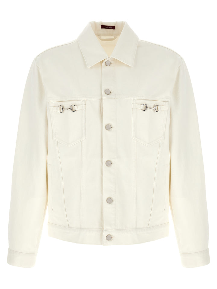Gucci Morsetto Puffer Jackets - White | e7144e92aecdfceb95e6be0704fa325d7c3cb450
