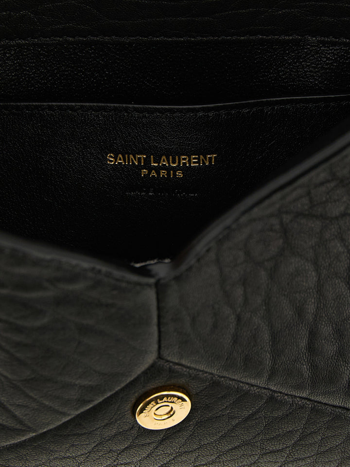 Saint Laurent Envelope Crossbody Bags - Black | 6f4c3193ccd56079913c2540c97ee66fbf41c2bc