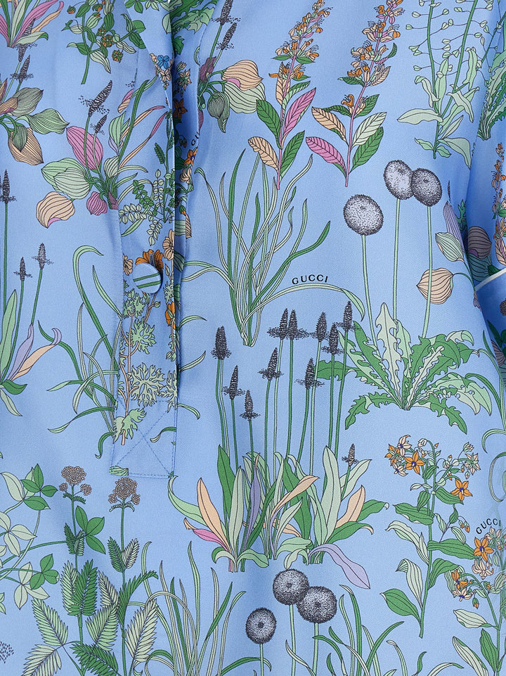 Gucci Silk Blouse Shirt and Blouse - Light Blue | 193e7b305acf83f9b879ab6eb0f05ff956e9e180
