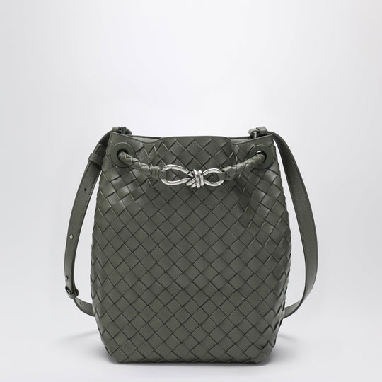 Andiamo Small Bucket Bag In Pickle Intrecciato