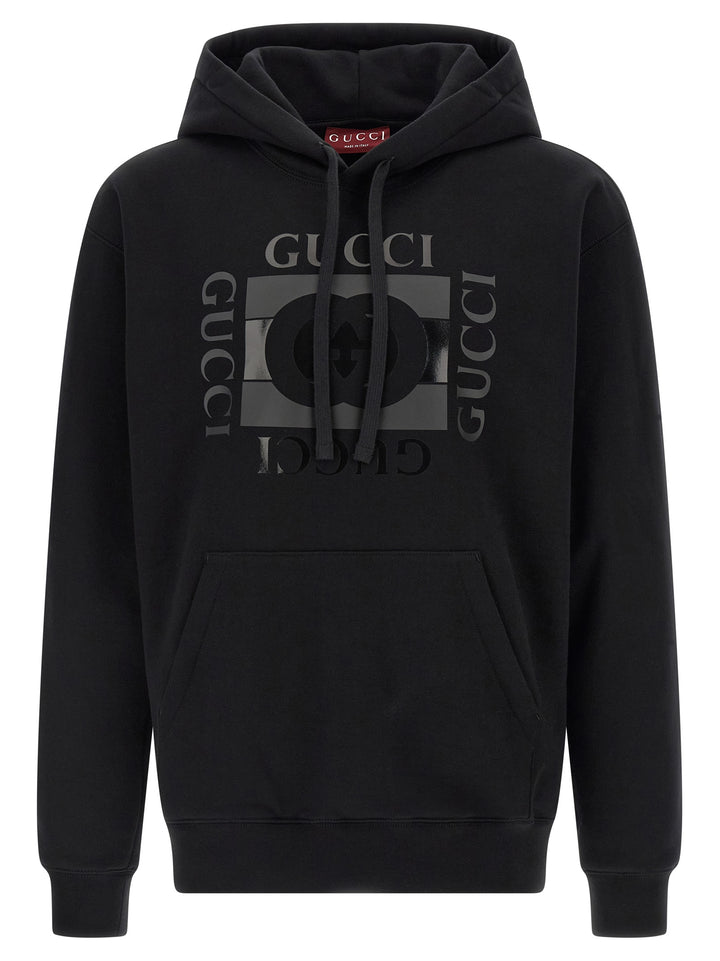 Gucci Gucci Incrocio Gg Sweatshirt - Black | 26d2853f5fe0c2730ca0f67766d22b65fb90af46