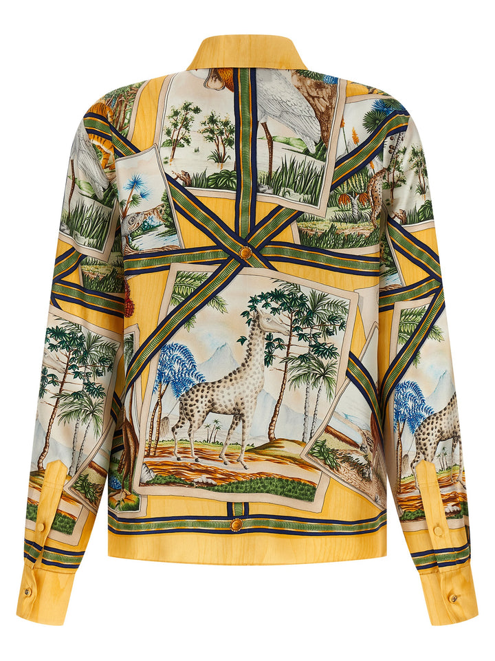 Gucci Silk Shirt Shirt and Blouse - Multicolor | 9a0c172322e33af009a874dfbc8bd98248f34159