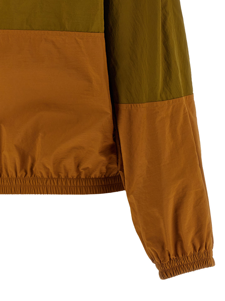 Saint Laurent Color-Block Anorak Puffer Jackets - Green | 3e94ecca1ac2def9fd1572c71d406de6de948580